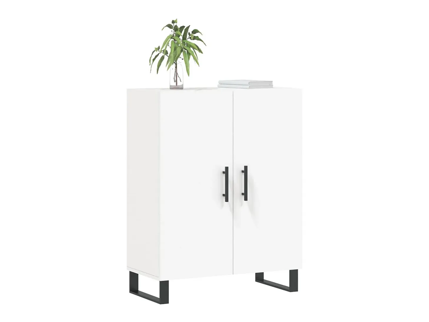Aparador blanco 69,5x34x90 cm madera de ingeniería