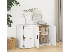 Aparador Blanco 100x33x59,5 cm Madera de Ingeniería