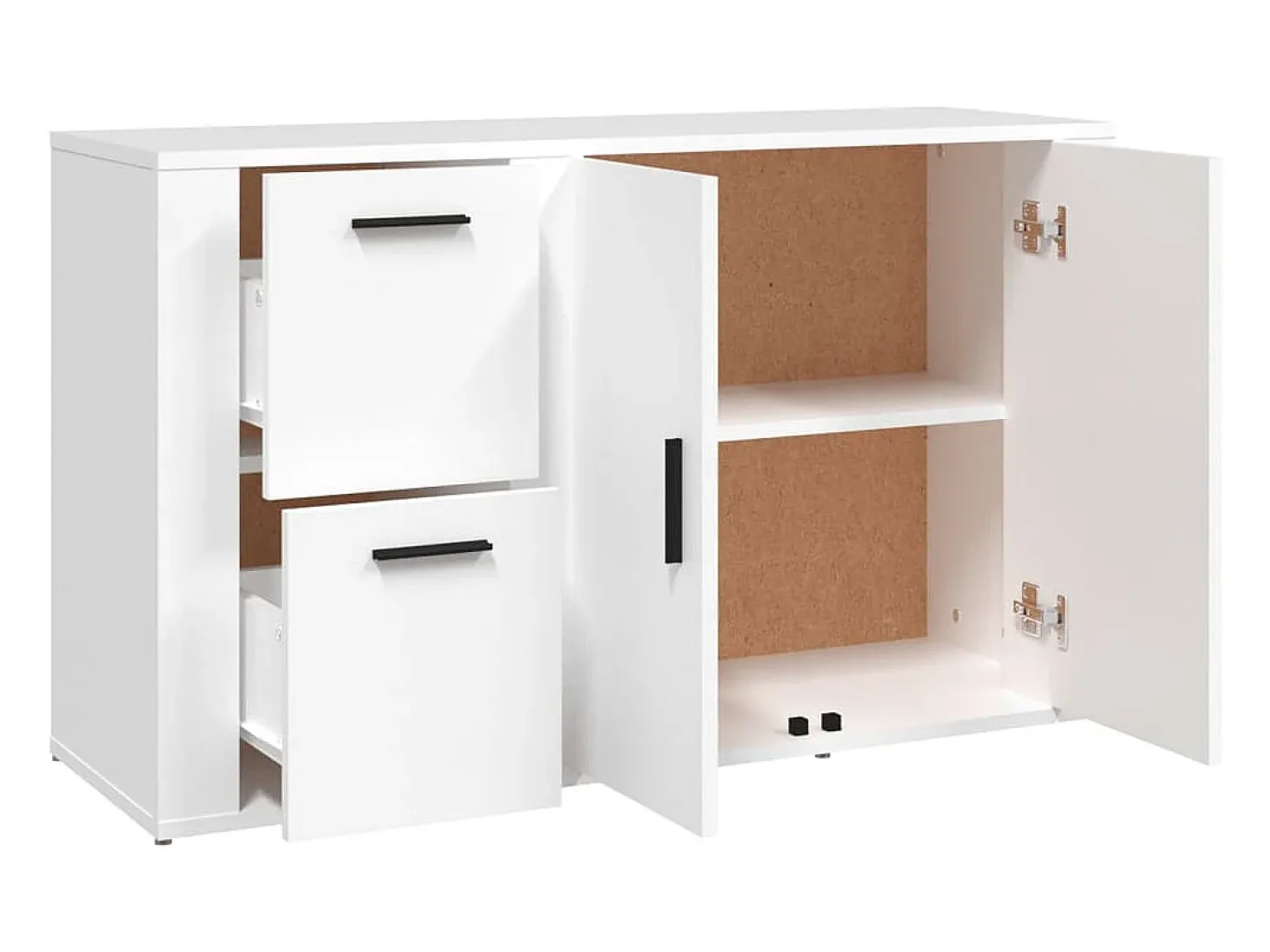 Aparador Blanco 100x33x59,5 cm Madera de Ingeniería