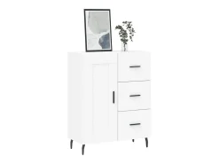 Aparador blanco 69,5x34x90 cm madera de ingeniería