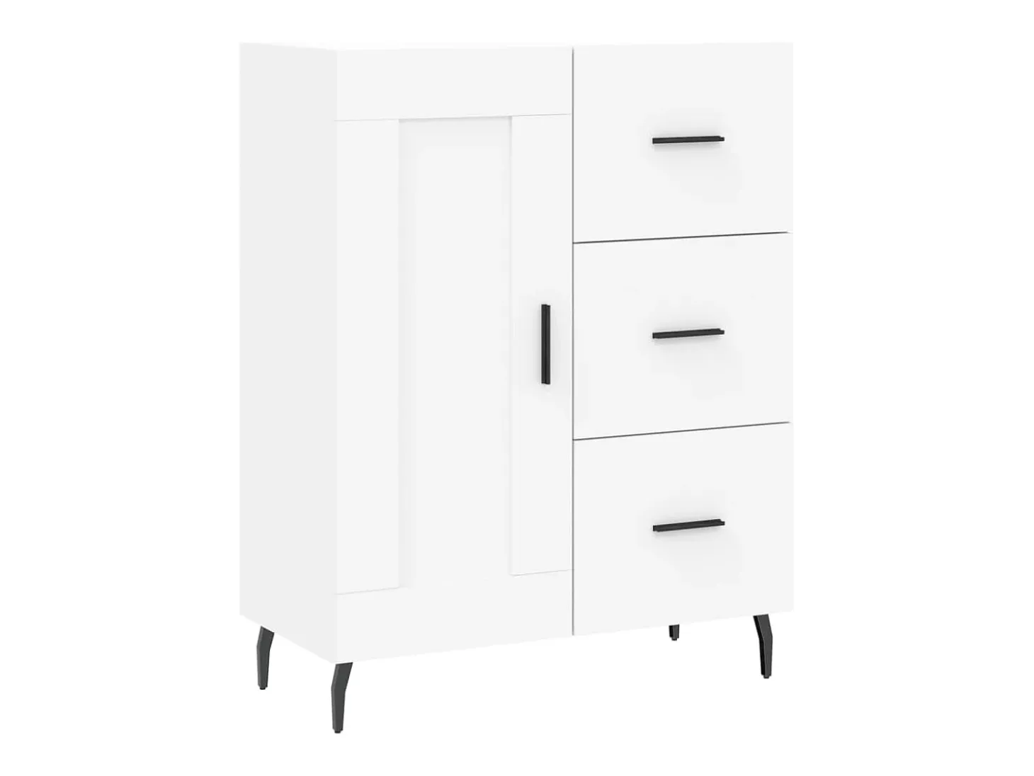 Aparador blanco 69,5x34x90 cm madera de ingeniería