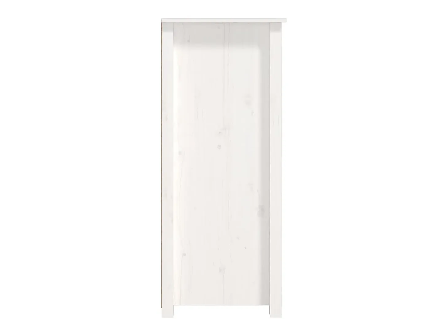Aparador Blanco 83x41,5x100 cm Madera Maciza de Pino