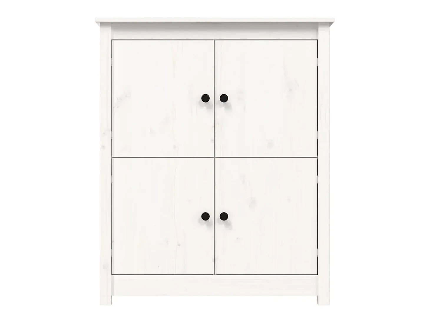 Aparador Blanco 83x41,5x100 cm Madera Maciza de Pino