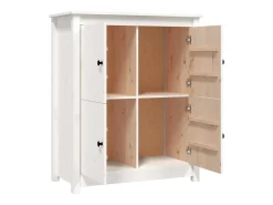 Aparador Blanco 83x41,5x100 cm Madera Maciza de Pino