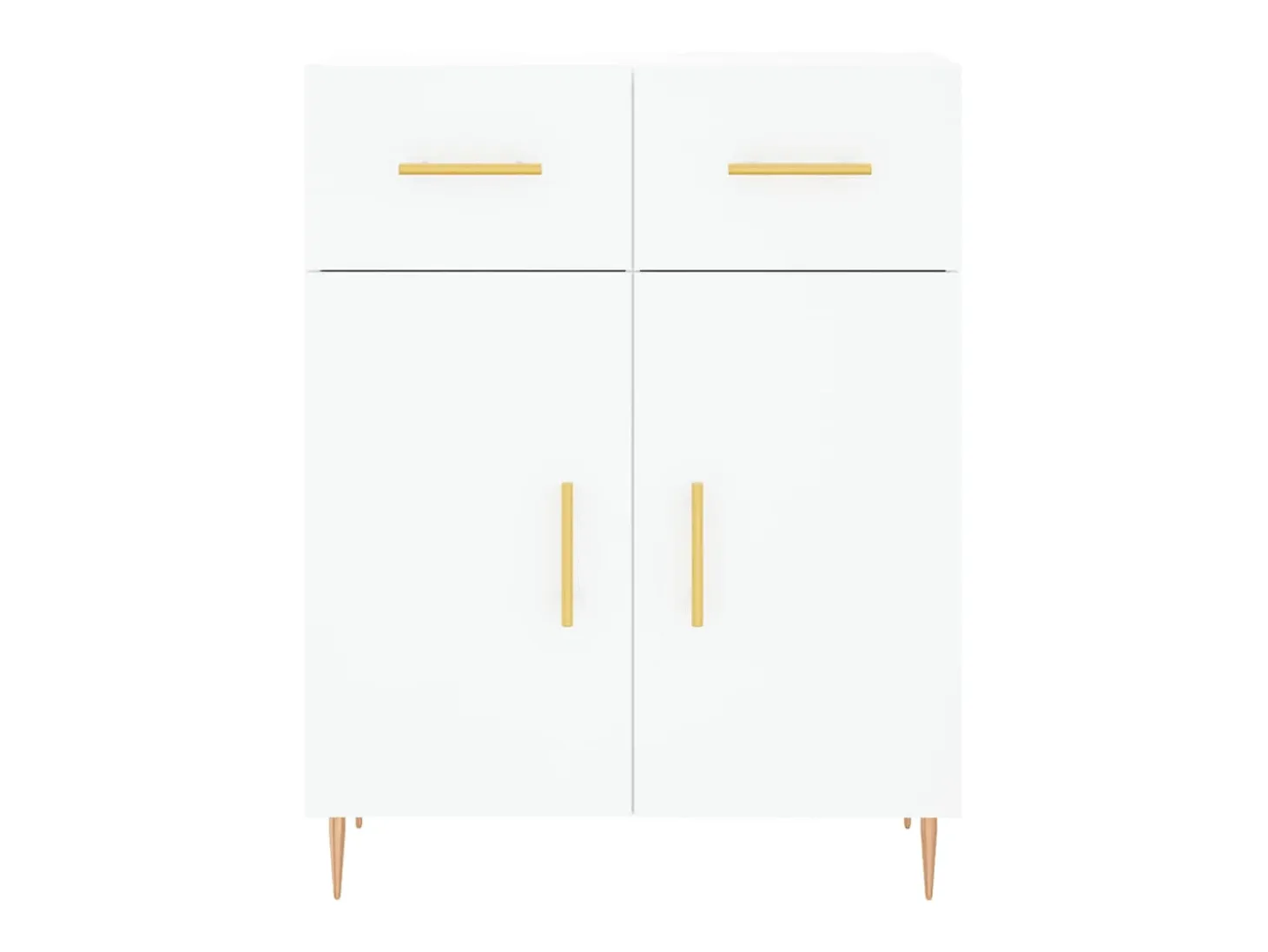 Aparador blanco 69,5x34x90 cm madera de ingeniería