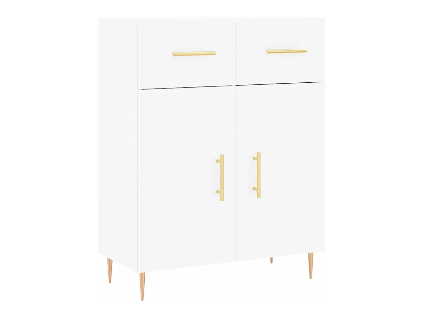 Aparador blanco 69,5x34x90 cm madera de ingeniería