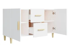 Aparador blanco 100x36x60 cm madera de ingeniería