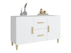 Aparador blanco 100x36x60 cm madera de ingeniería