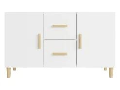 Aparador blanco 100x36x60 cm madera de ingeniería