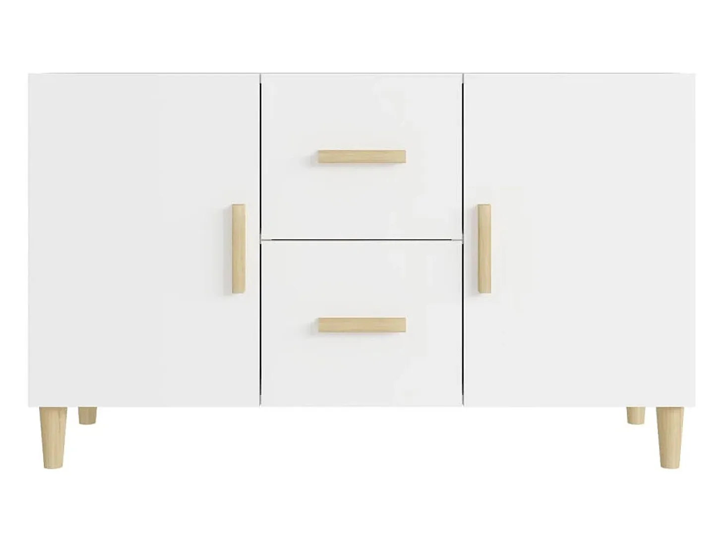 Aparador blanco 100x36x60 cm madera de ingeniería