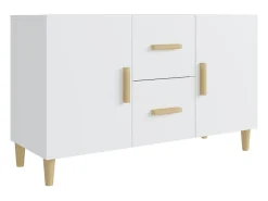 Aparador blanco 100x36x60 cm madera de ingeniería