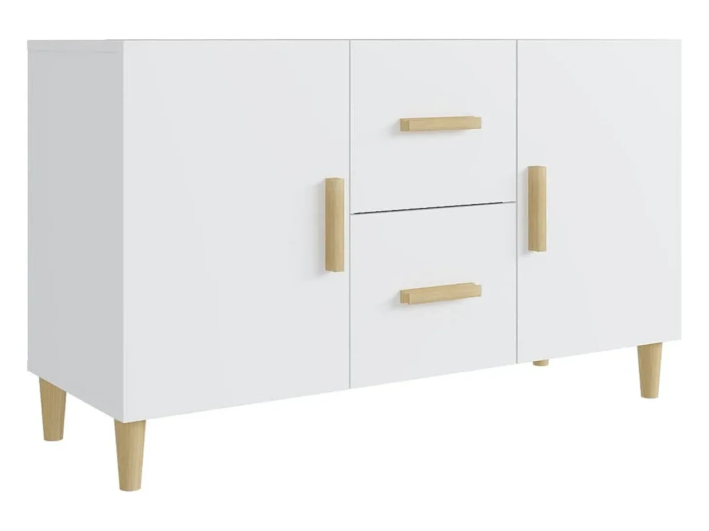 Aparador blanco 100x36x60 cm madera de ingeniería