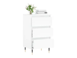 Aparador blanco 40x35x70 cm madera de ingeniería