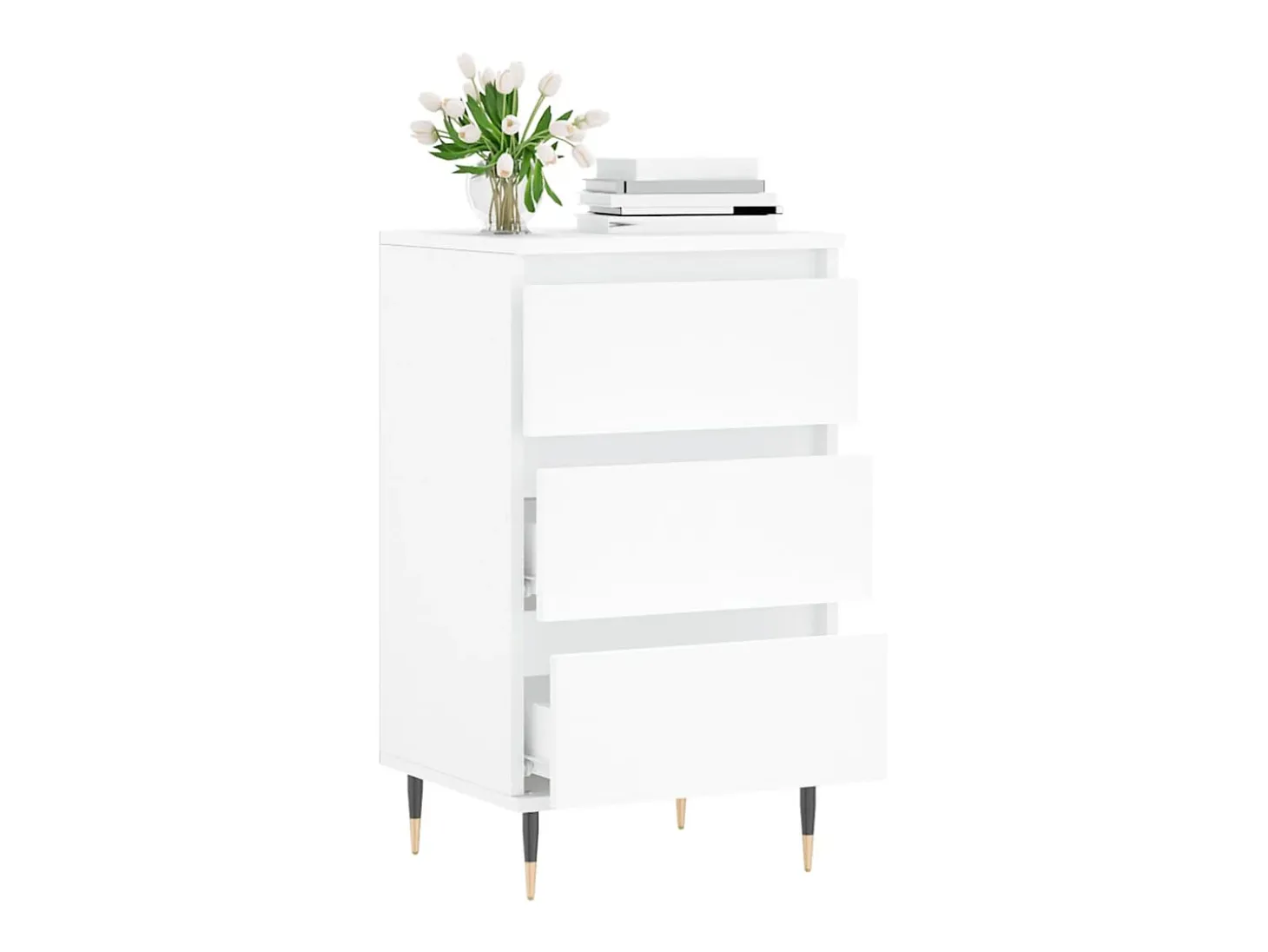 Aparador blanco 40x35x70 cm madera de ingeniería
