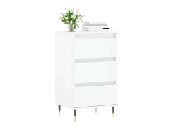 Aparador blanco 40x35x70 cm madera de ingeniería