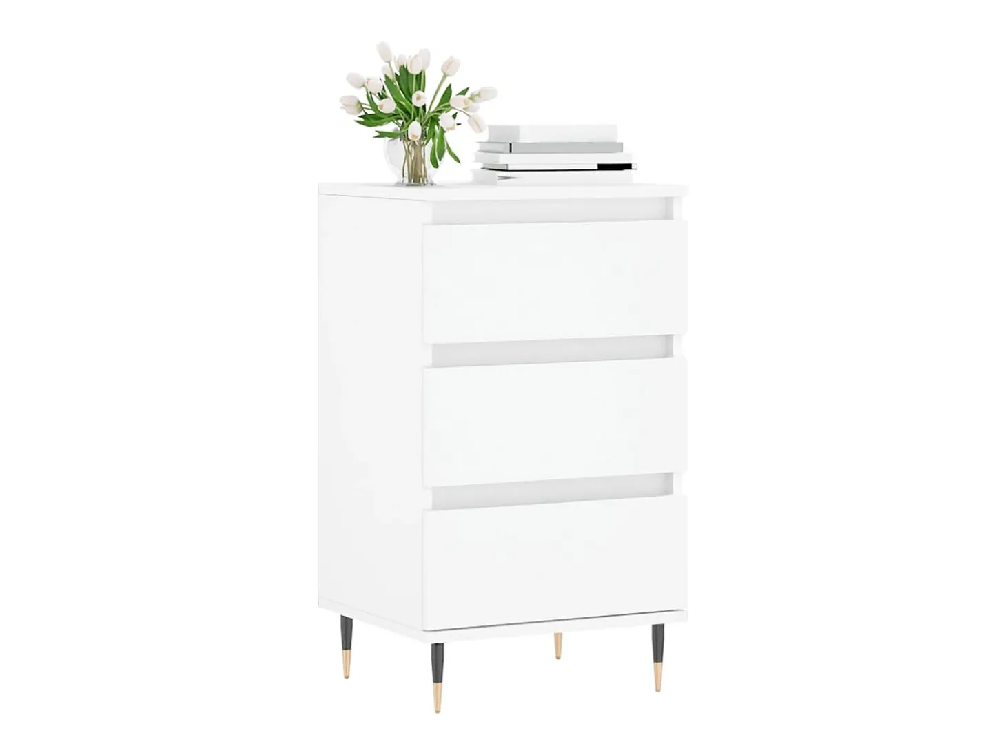 Aparador blanco 40x35x70 cm madera de ingeniería