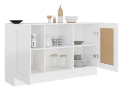 Aparador Blanco 120x30,5x70 cm Madera de Ingeniería