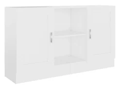Aparador Blanco 120x30,5x70 cm Madera de Ingeniería