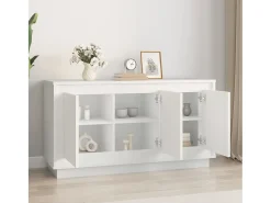 Aparador blanco 102x35x55 cm madera de ingeniería