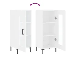 Aparador blanco 34,5x34x90 cm madera de ingeniería