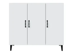 Aparador blanco 90x34x80 cm madera contrachapada
