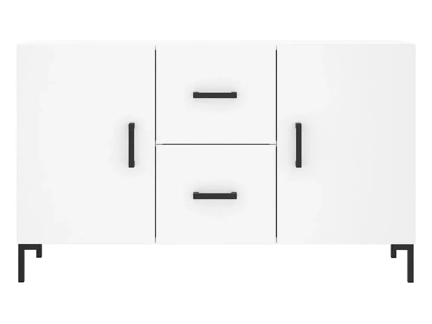 Aparador blanco 100x36x60 cm madera de ingeniería