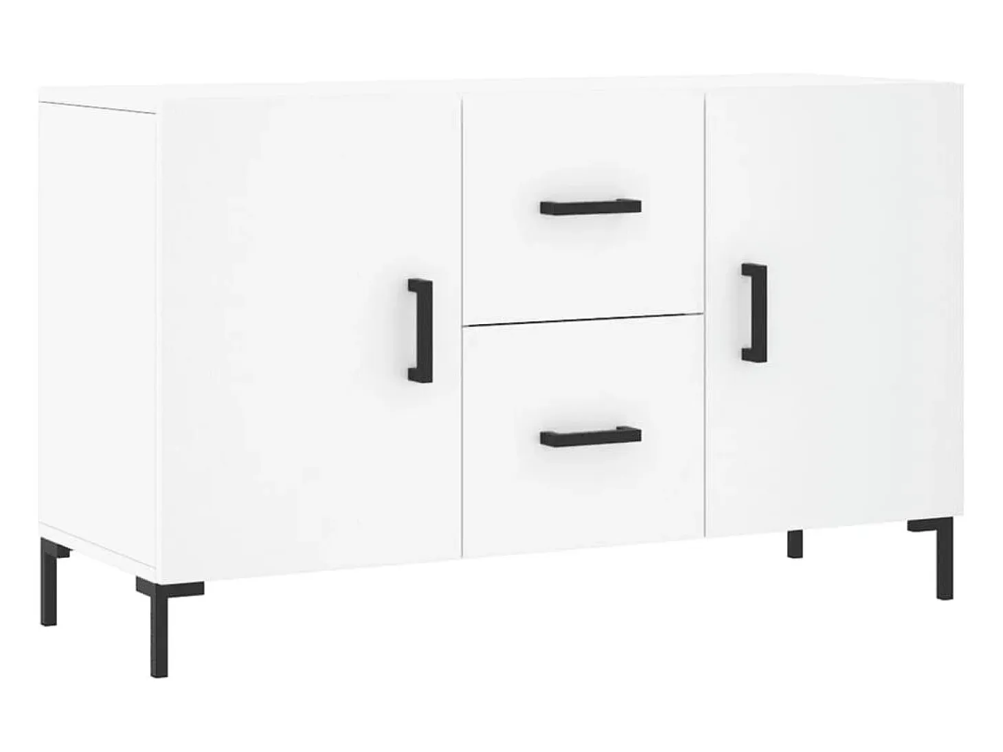 Aparador blanco 100x36x60 cm madera de ingeniería