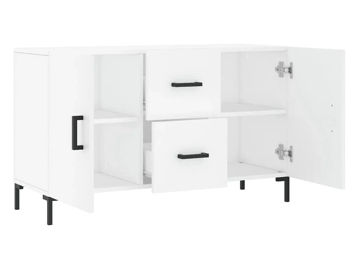 Aparador blanco 100x36x60 cm madera de ingeniería