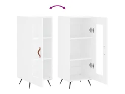 Aparador blanco 34,5x34x90 cm madera de ingeniería