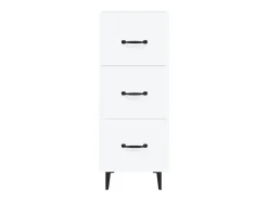 Aparador blanco 34,5x34x90 cm madera de ingeniería