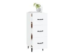 Aparador blanco 34,5x34x90 cm madera de ingeniería
