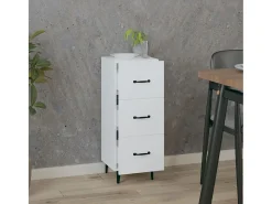 Aparador blanco 34,5x34x90 cm madera de ingeniería