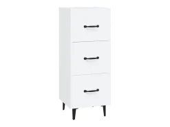 Aparador blanco 34,5x34x90 cm madera de ingeniería