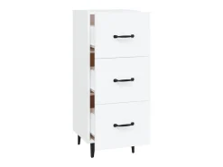Aparador blanco 34,5x34x90 cm madera de ingeniería