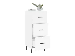 Aparador blanco 34,5x34x90 cm madera de ingeniería