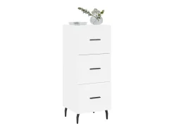Aparador blanco 34,5x34x90 cm madera de ingeniería