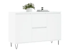 Aparador blanco 104x35x70 cm madera contrachapada