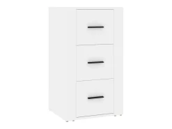 Aparador Blanco 40x33x70 cm Madera de Ingeniería