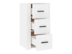 Aparador Blanco 40x33x70 cm Madera de Ingeniería