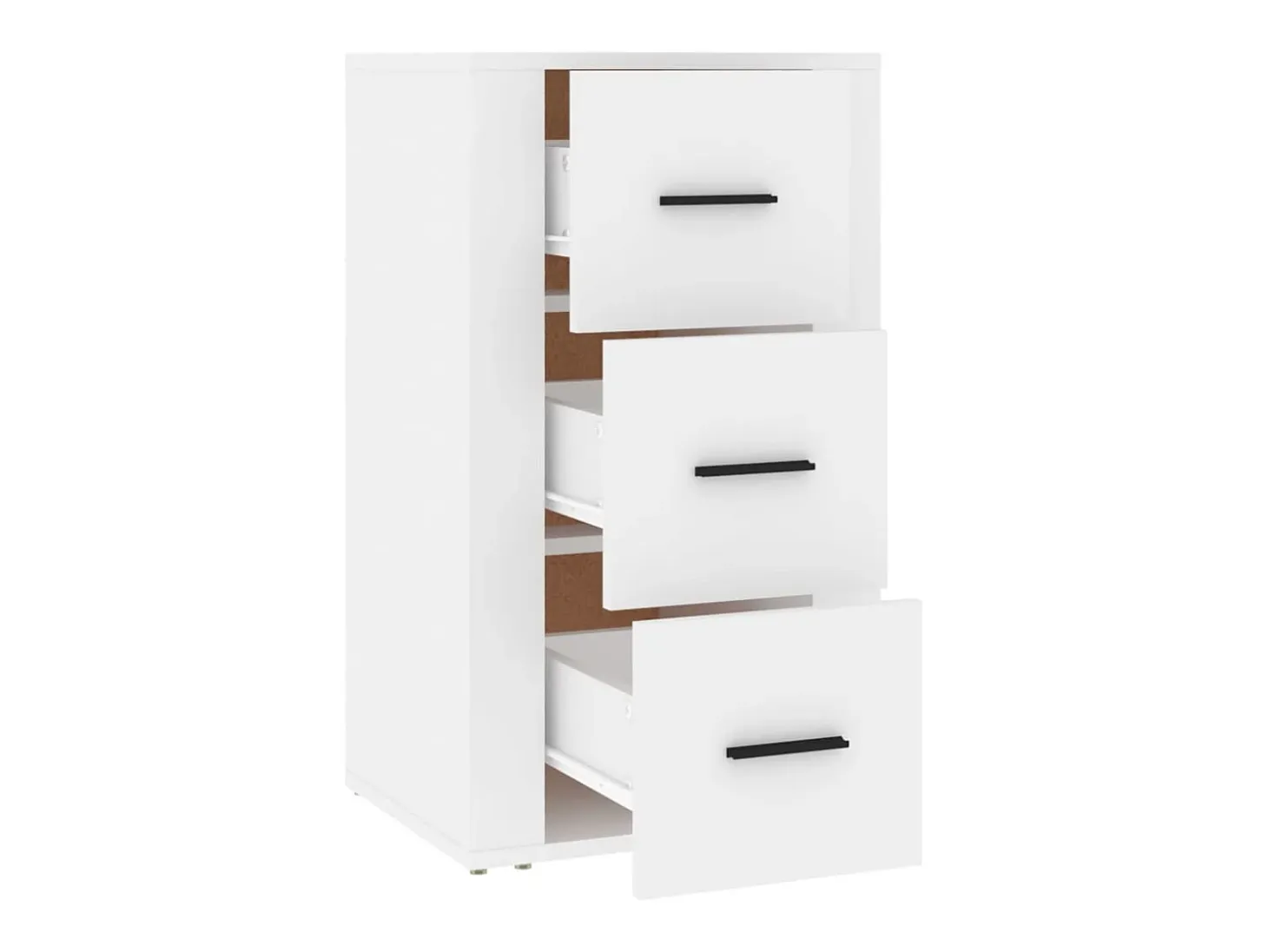 Aparador Blanco 40x33x70 cm Madera de Ingeniería