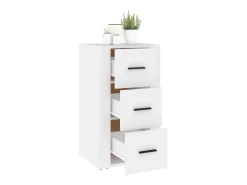Aparador Blanco 40x33x70 cm Madera de Ingeniería