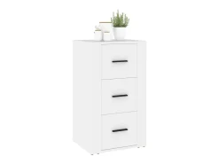 Aparador Blanco 40x33x70 cm Madera de Ingeniería