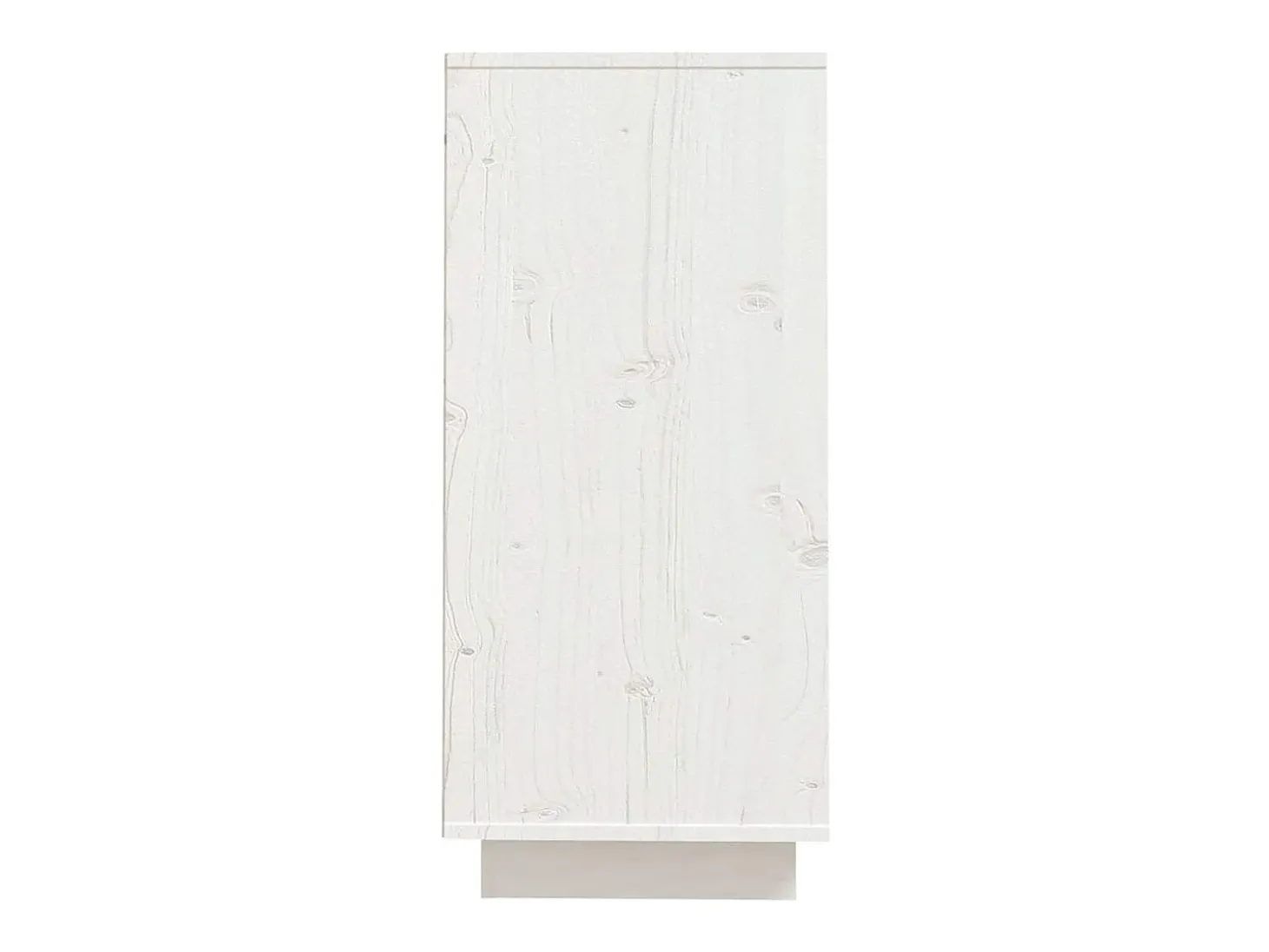 Aparador Blanco 60x34x75 cm Madera Maciza de Pino