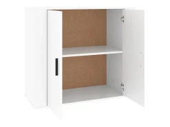 Aparador Blanco 80x33x70 cm Madera de Ingeniería
