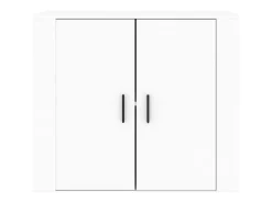 Aparador Blanco 80x33x70 cm Madera de Ingeniería