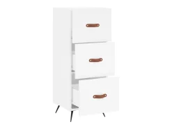 Aparador blanco 34,5x34x90 cm madera de ingeniería