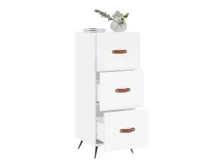 Aparador blanco 34,5x34x90 cm madera de ingeniería
