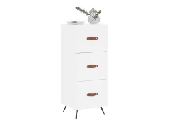Aparador blanco 34,5x34x90 cm madera de ingeniería