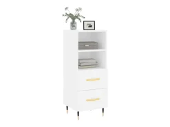 Aparador blanco 34,5x34x90 cm madera de ingeniería