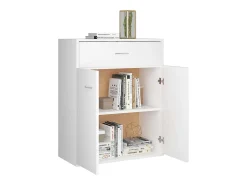 Aparador blanco 60x30x75 cm madera contrachapada